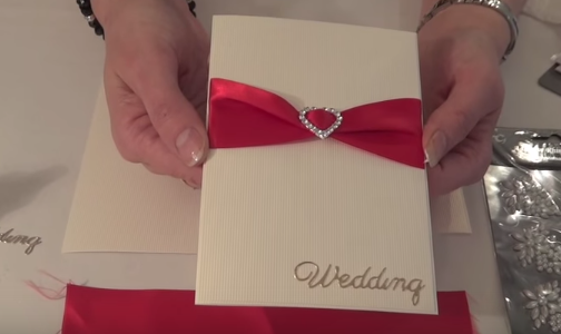 Cách làm những tấm thiệp cưới handmade đơn giản