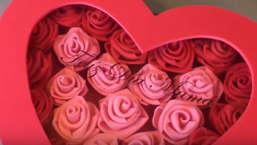 Cách làm hộp hoa hồng trái tim SIÊU dễ thương ngày Valentine